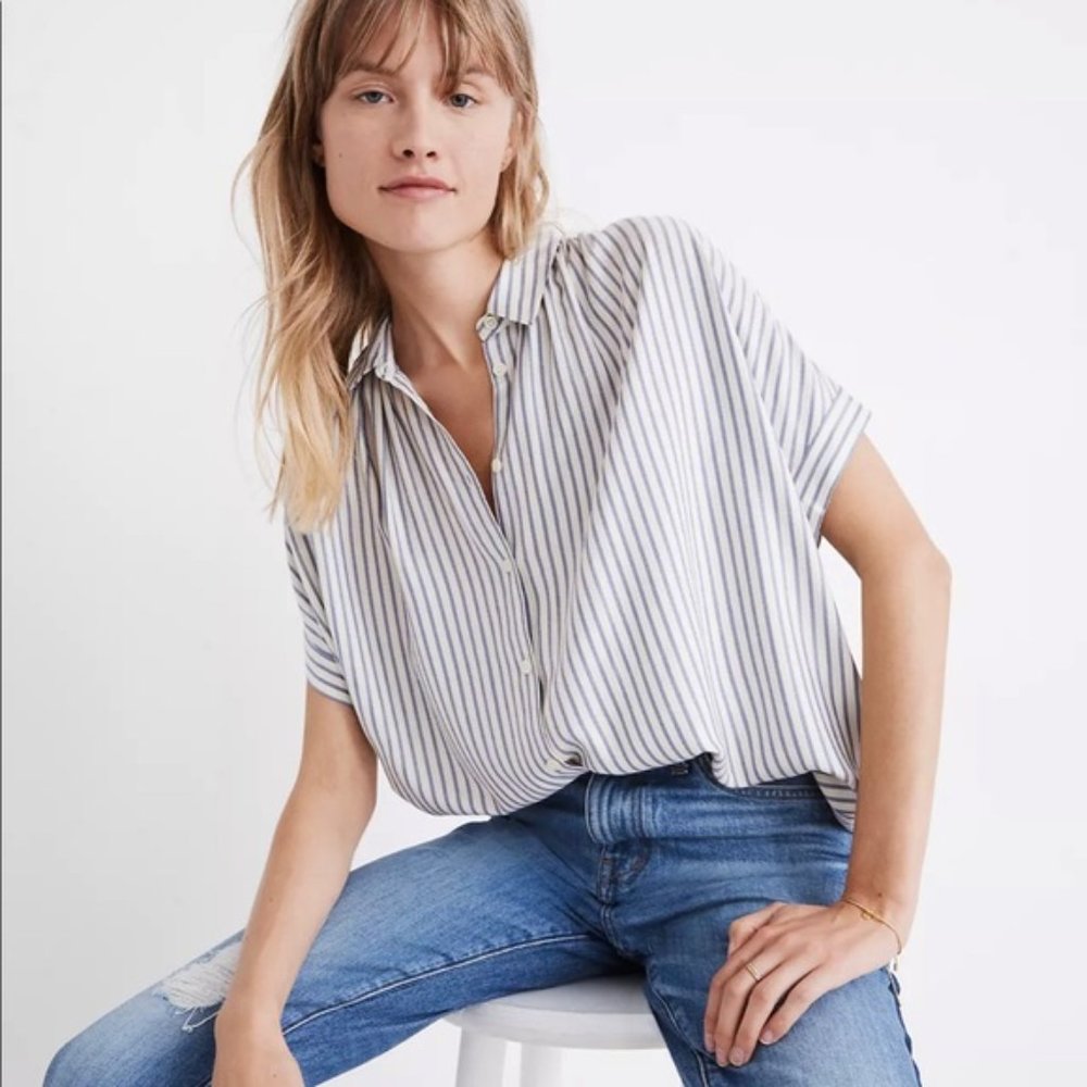 Madewell | Striped Button Up Top